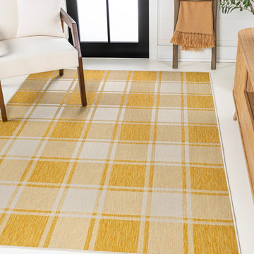 Sabine Traditional Farmhouse Bold Gingham Area Rug
